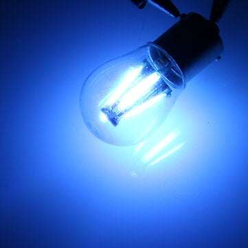 Upgraded 1157 BAY15D 21/5W 4 Filament COB LED Stop Brake Lights Bulb Parking Tu... (COLOR.: ICEBLUE)