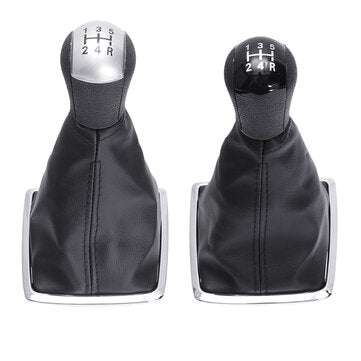 5 Speed Gear Shift Knob Stick Lever Gear Shift Cover For Ford Focus MK II 05-08 (COLOR.: BLACK)