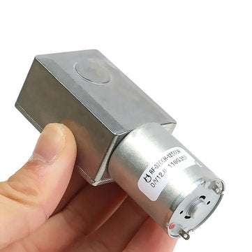 5Pcs 12V 2RPM Reversible High Torque Turbo Worm JGY370 Geared DC Motor