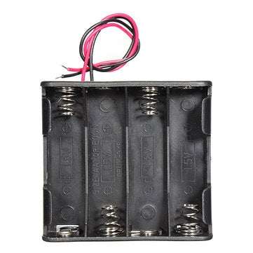 5Pcs 12V 8 x AA Battery Clip Slot Holder Stack Case 6 Inch Leads Wire
