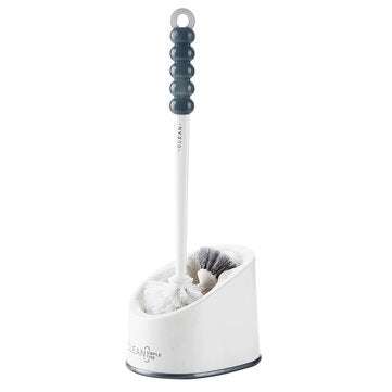 Toilet Brush and Holder Bowl Cleaning Brush with Under Rim Lip Brush and Holder (TYPE: B)