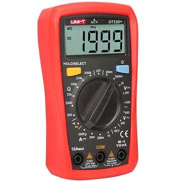 UNI-T UT33D+ Digital NVC Multimeter Voltage Current Resistance Tester Buzzer LCD Backlight