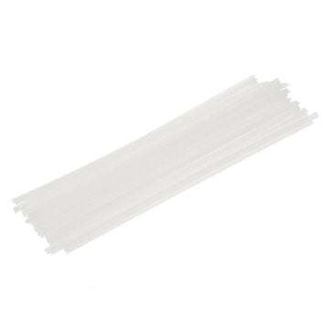 50pcs Multi-color PP/PVC Plastic Welding Rods for Repairs 2.5x5mm Plastic Welding ... (COLOR: WHITE)