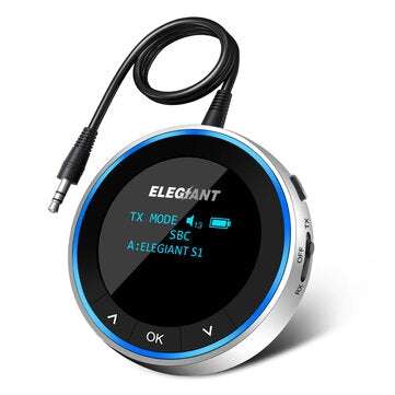 Choose a Bluetooth 5.1 Visible Transceiver, Low-latency Wireless Audio Adapter and a Pair of OLED He