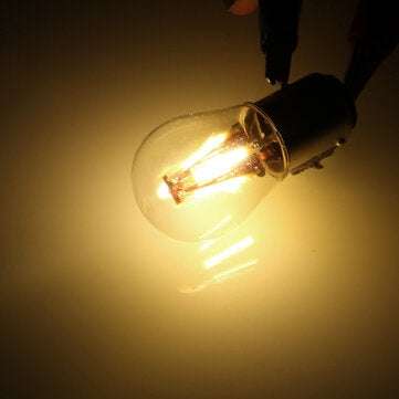 Upgraded 1157 BAY15D 21/5W 4 Filament COB LED Stop Brake Lights Bulb Parking ... (COLOR.: WARMWHITE)