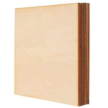 5Pcs 10x10cm Basswood DIY Wood Sheet Unfinished Unpainted Building Model Laser Engraving Blank Sheet