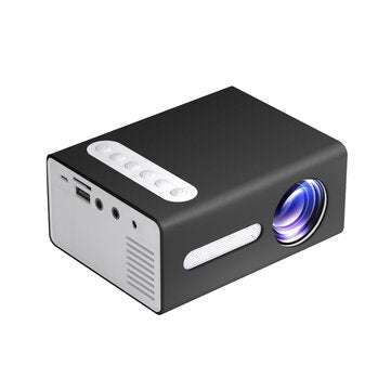 TOPRECIS T300 LED Mini Projector Portable LCD 1080P Supported Offi... (PLUG: USPLUG | COLOR.: BLACK)