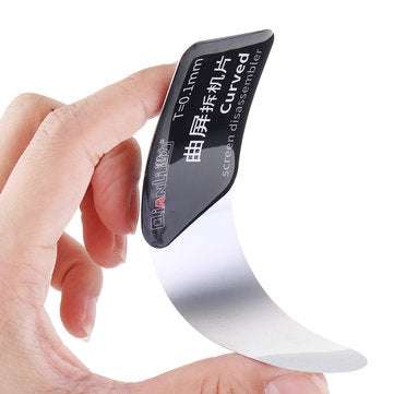 5Pcs 0.1mm Ultra Thin Phone Pry Spudger Disassembling Card Dedicated for Curved Screen for Samsung i