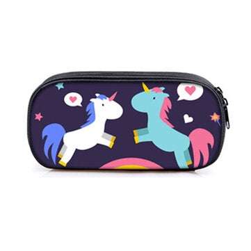 Unicorn Pencil Case Large Capacity Oxford Fabric Pen Box Stationery Cosmetic 4 ... (TYPE: UNICON-06)