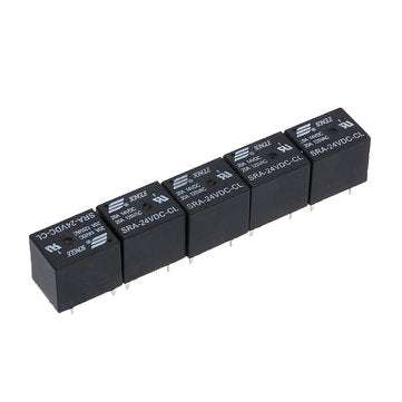5Pcs SRA-05V 12V 24VDC-CL T74 20A 5Pin Relay Module (VOLTAGE: 24V)