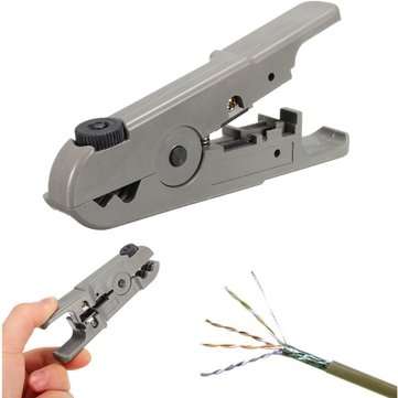 Universal Rotary Coax Coaxial UTP/STP Cable Wire Cutter Stripping Tool Stripper