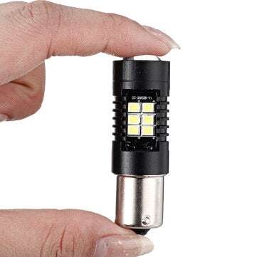 TXVSO8 1156 BA15S P21W 21SMD Car LED Light Bulb 5W Super Bright 6000K White Reverse Turn Signal Lamp