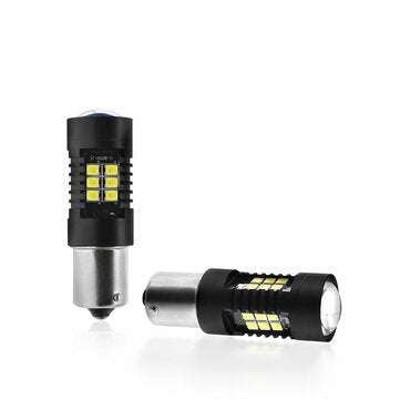TXVSO8 1156 BA15S P21W 21SMD Car LED Light Bulb 5W Super Bright 6000K White Reverse Turn Signal Lamp