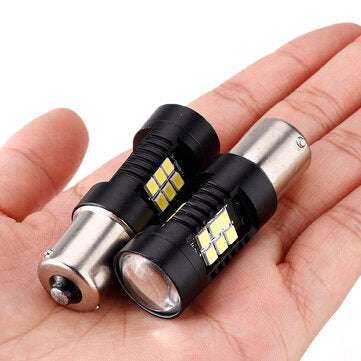 TXVSO8 1156 BA15S P21W 21SMD Car LED Light Bulb 5W Super Bright 6000K White Reverse Turn Signal Lamp