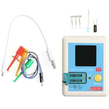 T7 Transistor Tester Multifunctional Tester TFT Diode Triode Capacitance Meter LCR ESR Meter NPN PNP