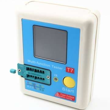 T7 Transistor Tester Multifunctional Tester TFT Diode Triode Capacitance Meter LCR ESR Meter NPN PNP