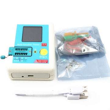 T7 Transistor Tester Multifunctional Tester TFT Diode Triode Capacitance Meter LCR ESR Meter NPN PNP