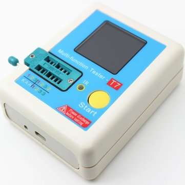 T7 Transistor Tester Multifunctional Tester TFT Diode Triode Capacitance Meter LCR ESR Meter NPN PNP