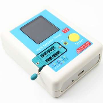 T7 Transistor Tester Multifunctional Tester TFT Diode Triode Capacitance Meter LCR ESR Meter NPN PNP