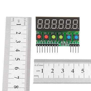 TM1637 6-Bits Tube LED Display Key Scan Module DC 3.3V To 5V Digital IIC Interface Six In One 0.36 I