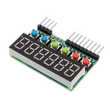 TM1637 6-Bits Tube LED Display Key Scan Module DC 3.3V To 5V Digital IIC Interface Six In One 0.36 I