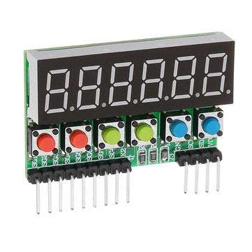 TM1637 6-Bits Tube LED Display Key Scan Module DC 3.3V To 5V Digital IIC Interface Six In One 0.36 I