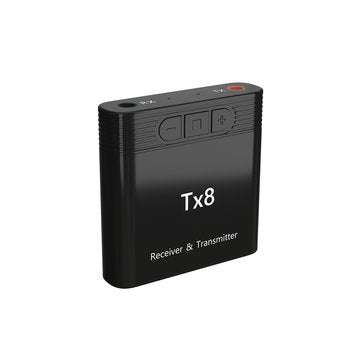 TX8 bluetooth 5.0 Wireless Audio Transmitter Receiver 2-in-1 Car Audio Adapter AU... (COLOR1: BLACK)