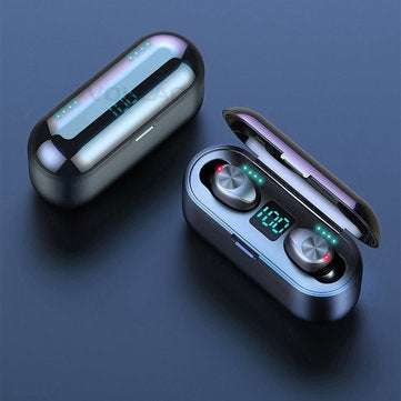 TWS Wireless bluetooth5.0 Earphone 3500mAh Smart Touch Dual LED Display 8D Hifi Sports Headphone Wit