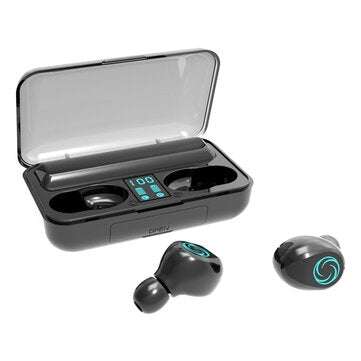 TWS Wireless bluetooth 5.0 Headset Binaural Call 2500mAh Charging Power Sports HIFI Waterproof Earph