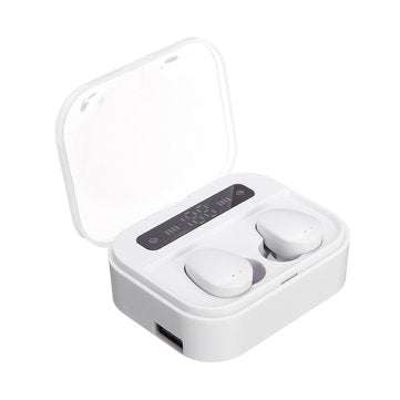 TWS Wireless bluetooth 5.0 Earphone LED Display 2200mAh Power Bank IPX7 Waterproof Bilateral Call He