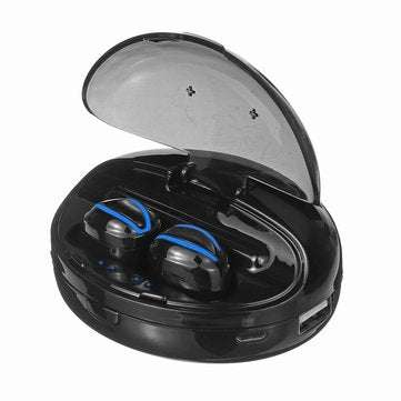 TWS Wireless bluetooth 5.0 Earphone DSP Noise Cancelling Bilateral Call Stereo 2800mAh Power Bank He