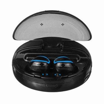 TWS Wireless bluetooth 5.0 Earphone DSP Noise Cancelling Bilateral Call Stereo 2800mAh Power Bank He