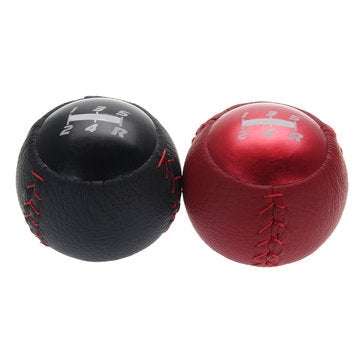 5 Speed Leather Round Ball Manual Gear Shift Knob Shifter For Civic Type R FK2 (COLOR.: BLACK)
