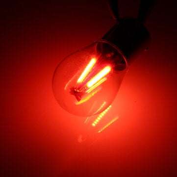 Upgraded 1157 BAY15D 21/5W 4 Filament COB LED Stop Brake Lights Bulb Parking Turn L... (COLOR.: RED)