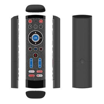 T1-Pro-2 2.4G Wireless Backlit Gyroscope Voice Remote Control IR Learning Air Mouse Airmouse for Goo