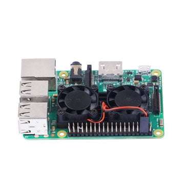 Ultimate Dual Cooling Fan +  Aluminum Heatsink + Copper Heatsink + Thermal Tape Kit For Raspberry Pi