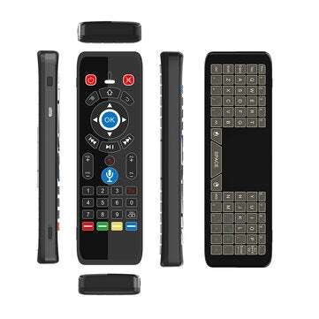 T16+M 2.4G Wireless Backlit Gyroscope Voice Remote Control IR Learning Mini Keyboard Touchpad Air Mo