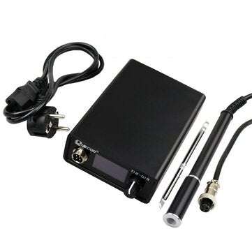 T12-Q19 Digital Soldering Station Electronic Soldering Iron OLED 1.3inch AC/DC Power with M8 Metal H