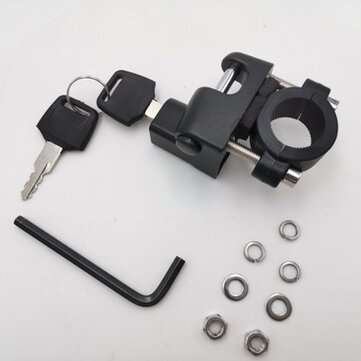 Universal Motorcycle Helmet Lock Aluminum Alloy Locks with Keys For 7/8" 22mm Handle Bar Motorbike D