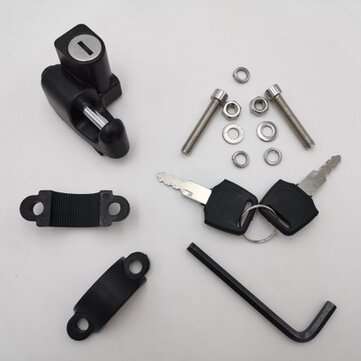 Universal Motorcycle Helmet Lock Aluminum Alloy Locks with Keys For 7/8" 22mm Handle Bar Motorbike D