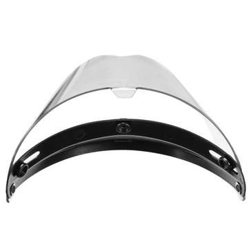 Universal Motorcycle Helmet Flip Up Visor Model Transparent Button Wind Lens UV Sunscreen 7.9X5.7in