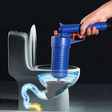 Toilet Dredge Plug Air Pump Blockage Remover Sewer Sinks Blocked Cleaning Tool