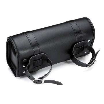 Universal Motorcycle Front PU Leather Fork Tool Bag Saddlebags Pouch Luggage