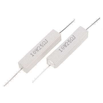 50pcs 10W 25 ohm 25R Ceramic Cement Resistor