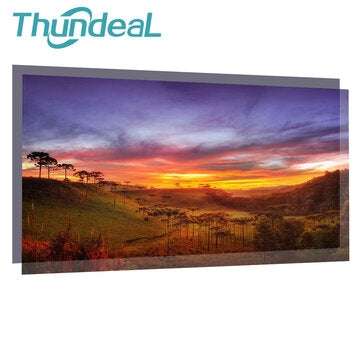 Thundeal 100-Inch/120-Inch High Brightness Reflective Grey Projector Screen 16:9 ... (INCH: 120INCH)