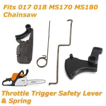 Throttle Trigger Safety Lever with Spring fit Stihl 017 018 MS170 MS180 Chain Saws