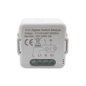Tuya ZB 1 Way Smart Switch On-off Device APP Mobile Phone Voice Control Modification Module