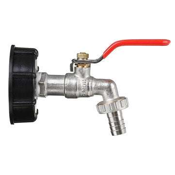 TMOK 1/2 Inch S60x6 IBC Water Tank Adapter Tap Outlet Replacement Valve Fitting for Garden Water Con