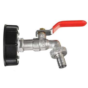 TMOK 1/2 Inch S60x6 IBC Water Tank Adapter Tap Outlet Replacement Valve Fitting for Garden Water Con