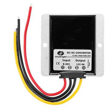 SZWENGAO WG8-40S1206  Waterproof 8-40V to 12V 6A DC-DC Power Supply 12V Car Power Converter Car Regu